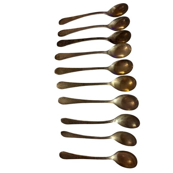 Vintage 1914 Pat. Date Holmes and Edwards 10 Soup Spoons 7” Silver Plated - Picture 3 of 3